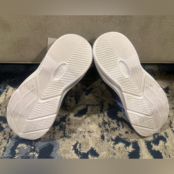 NWT S Sport by Skechers Kids' Cora Glitter Sneakers Black Size 1 - Picture 9 of 9